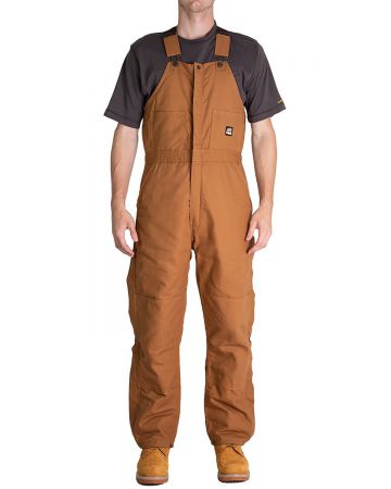 Berne Men Tall Heritage Insulated 10 oz Super-duty 100% Cotton Duck Bib Overall